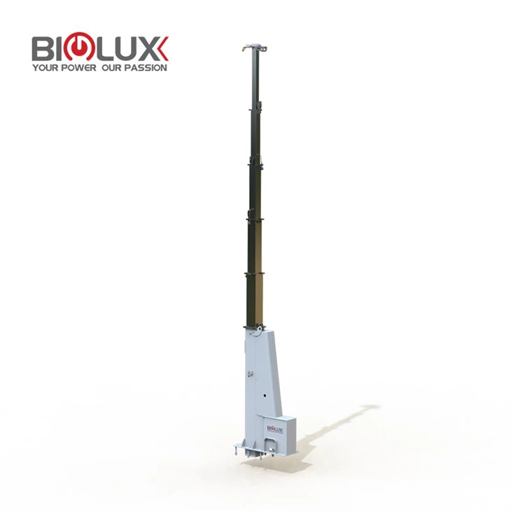 Diseño de alambre incorporado mástil telescópico