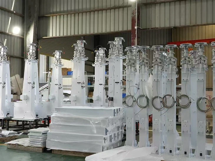 Built-in Wire Design Telescopic Mast factory