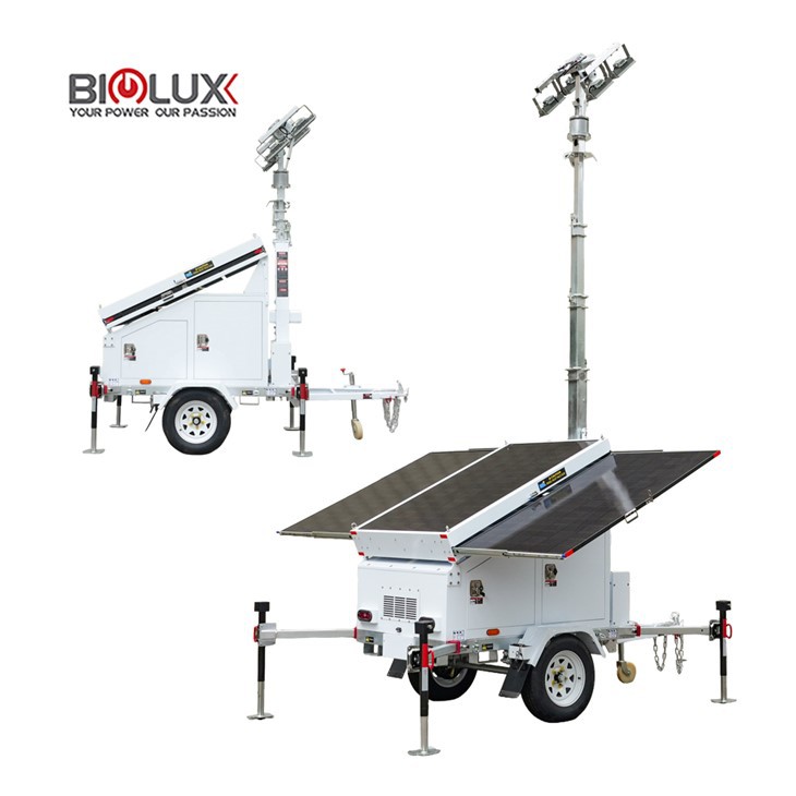 Torre de luz de generación de energía eólica solar híbrida