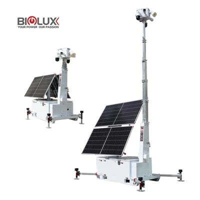 Starlink integró el remolque solar móvil del CCTV con la cámara del AI para la seguridad del área remota