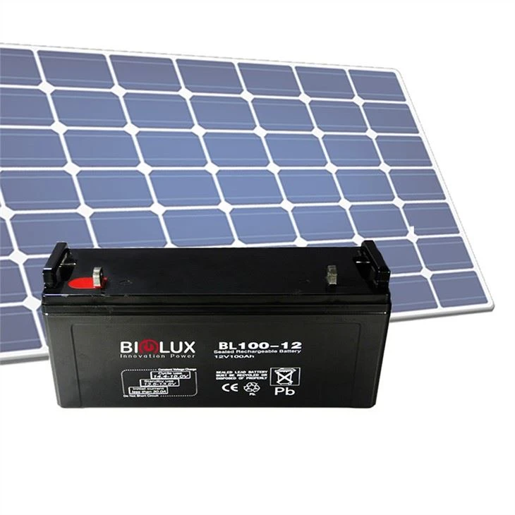 Sistema solar del panel solar de la batería de plomo del mejor precio 12v 100ah baterías solares profundas del ciclo
