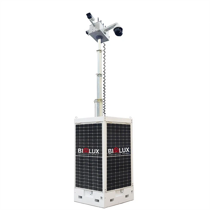Cuboid Towable Solar Generator For Site Work