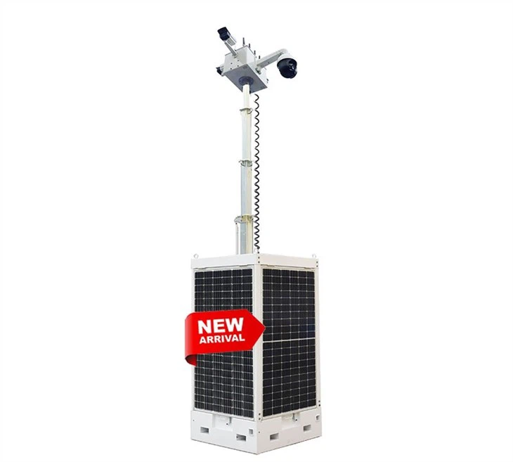 Cuboid Towable Solar Generator For Site Work