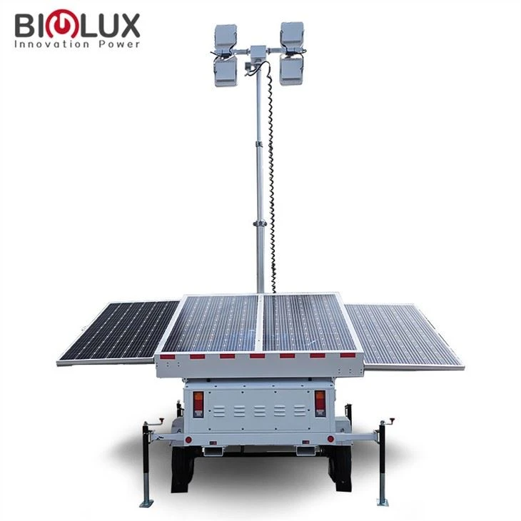 Remolque de iluminación con sistema de energía fuera de la red