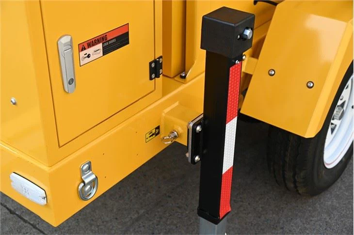 Mobile Solar Surveillance Trailer With Telescopic Mast