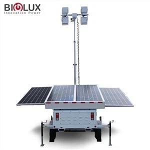 Remolque generador solar con luces