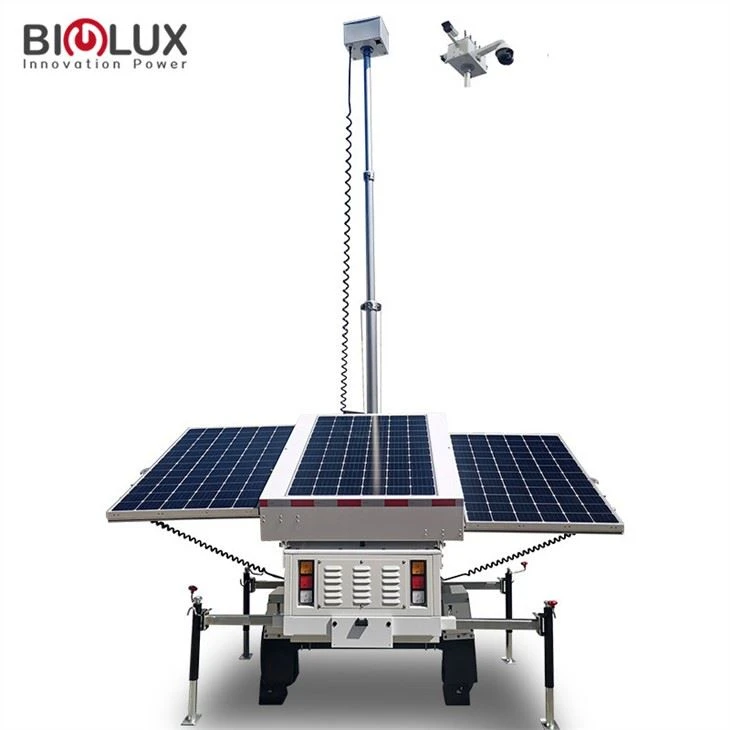 Sistema de torre de CCTV solar fuera de la red