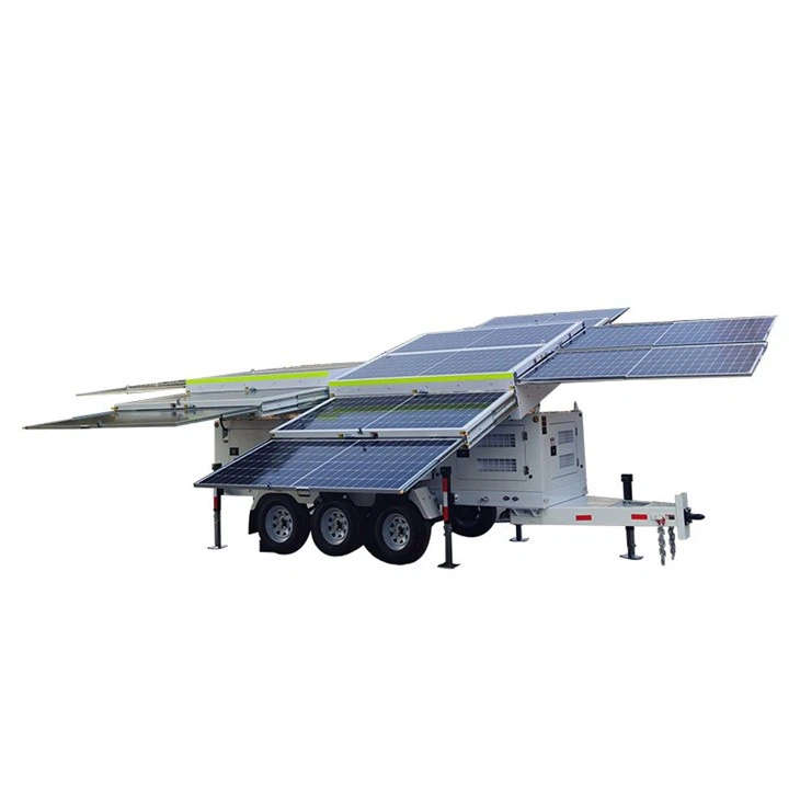 Telecom Mobile Solar Generator With 16 Panels