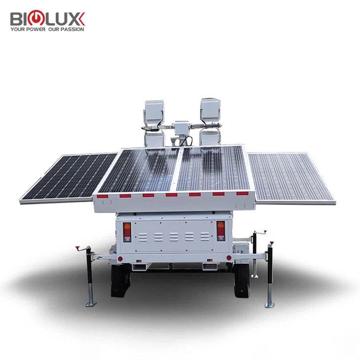 Mobile Solar BIGLUX Lighting Tower DOT Approved Mobile Trailer For Construction Rental Middle East