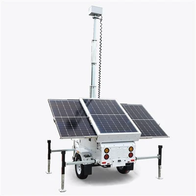 Torre CCTV solar móvil de último diseño