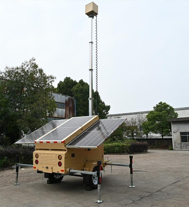 mobile solar cctv tower 77