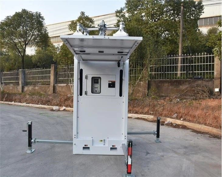 cuboid mobile solar tower